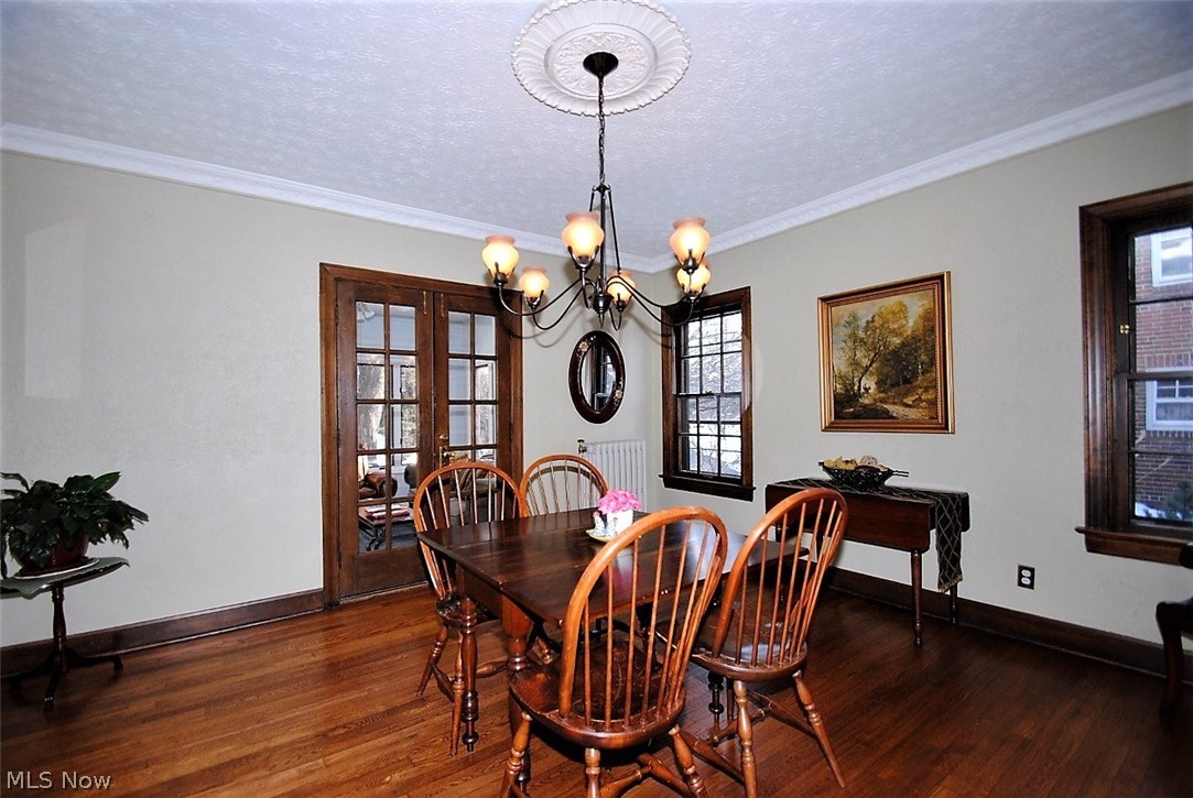 3185 Onaway Road Cleveland, OH 44120 - Photo 6 of 24 Another view of formal dining room w/ wood floors and crown molding.