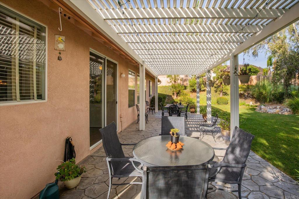 16350 Open View Road Ramona, CA 92065 - Photo 27 of 45 a outdoor dining space with furniture and garden