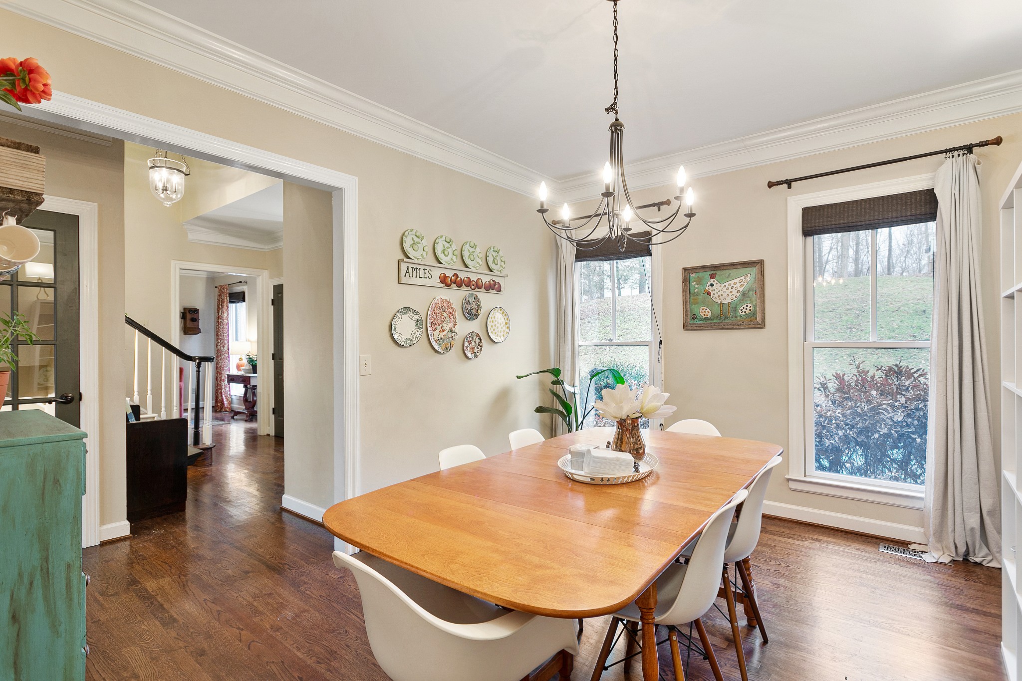 908 High Point Ridge Road Franklin, TN 37069 - Photo 11 of 69 a view of a dining room with furniture window and wooden floor