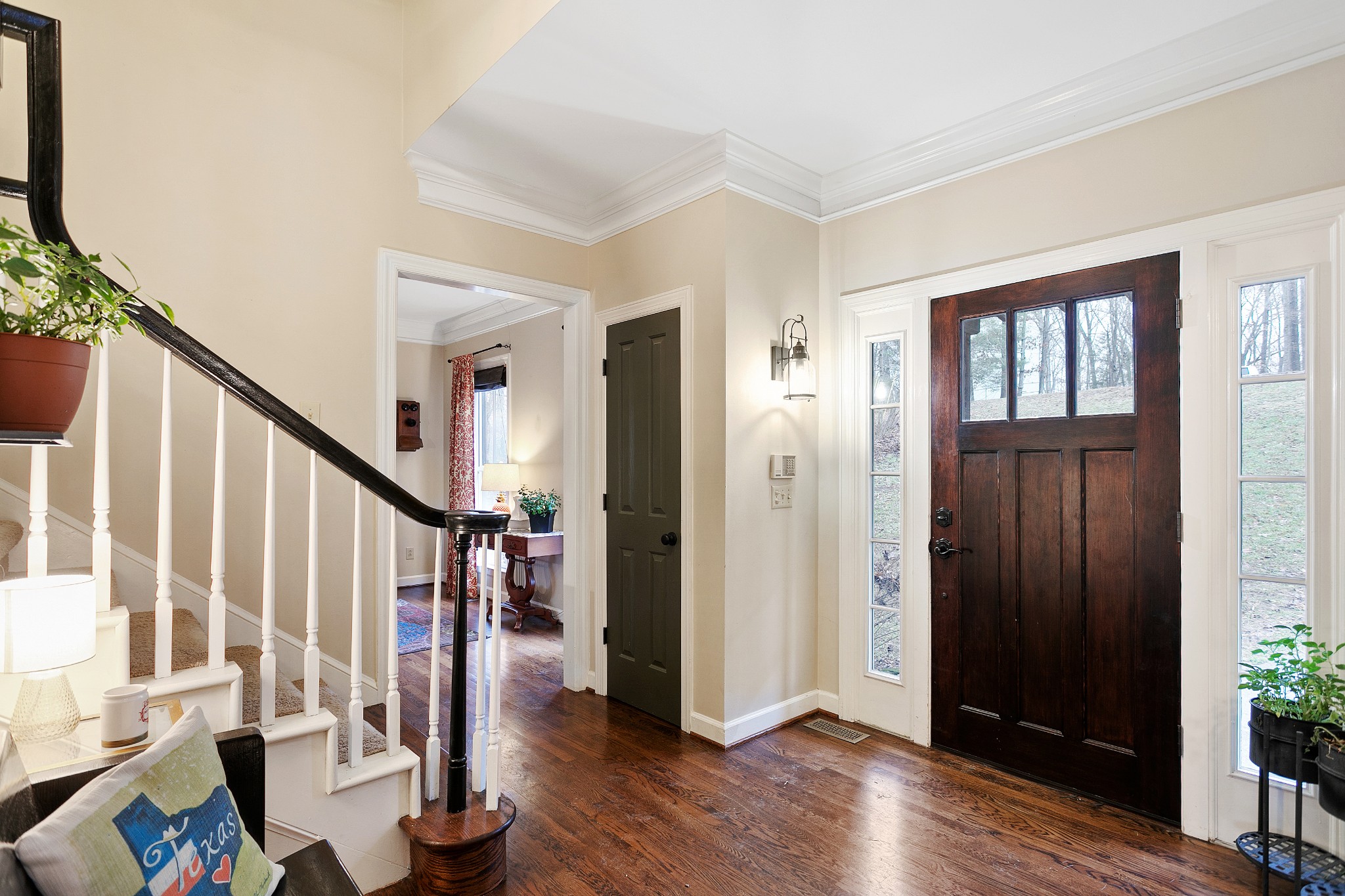 908 High Point Ridge Road Franklin, TN 37069 - Photo 8 of 69 a view of entryway with wooden floor and stairs