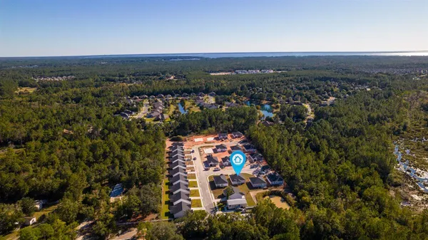 a view of city and mountain