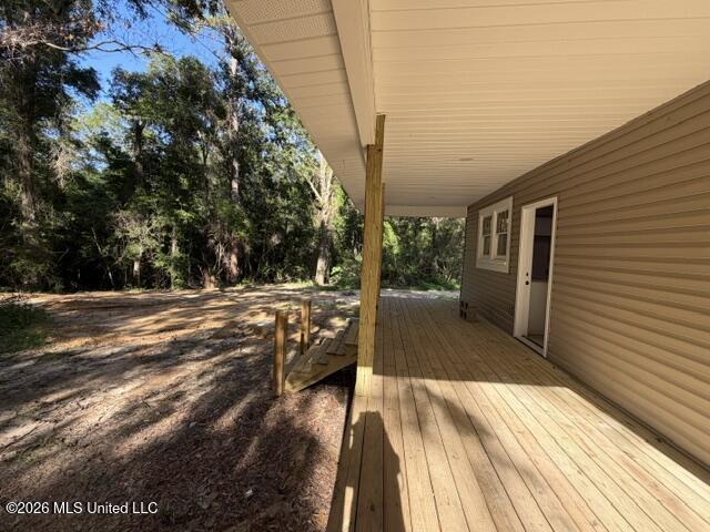 34 Leo Eaves Road Picayune, MS 39466 - Photo 19 of 19 Rear covered Porch - 3rd View