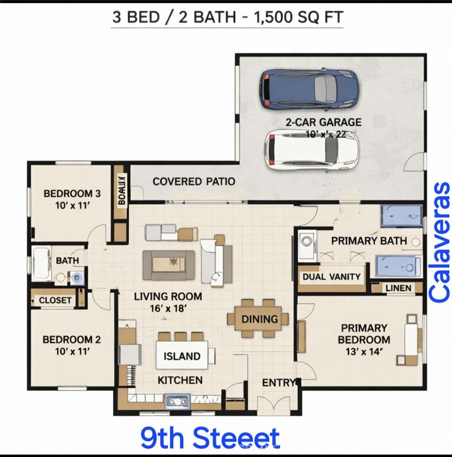 8169 East 9th Street Rancho Cucamonga, CA 91730 - Photo 4 of 4 AI generated possible design