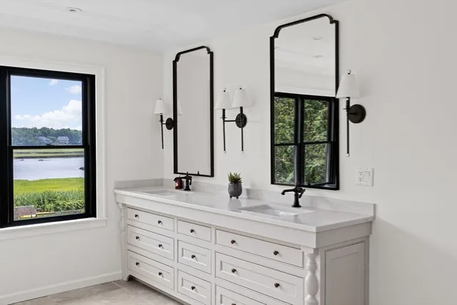 a view of a chairs and table in a patio