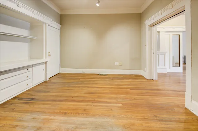 a view of an empty room