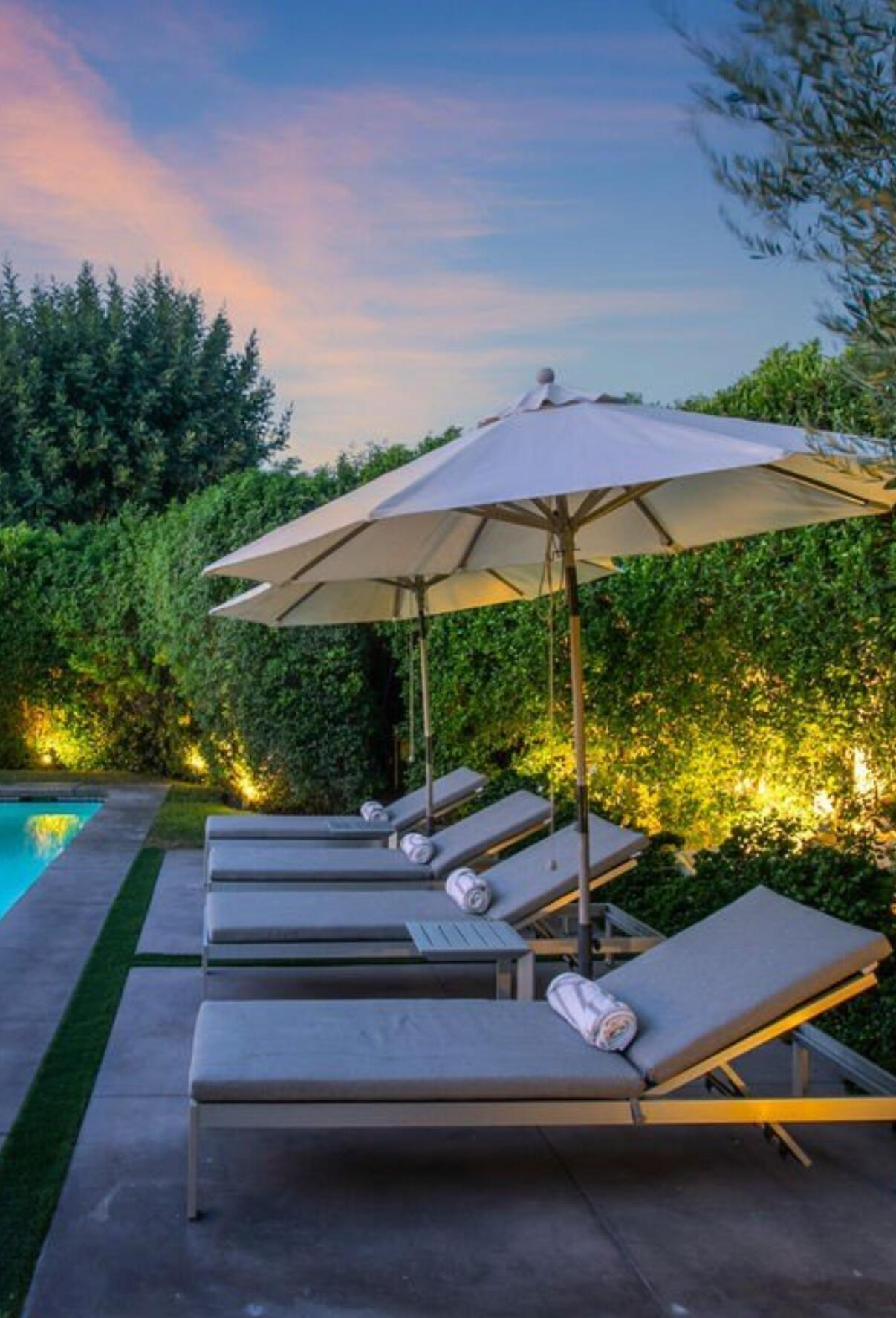 6 Exeter Court Rancho Mirage, CA 92270 - Photo 52 of 54 a view of a backyard with a patio