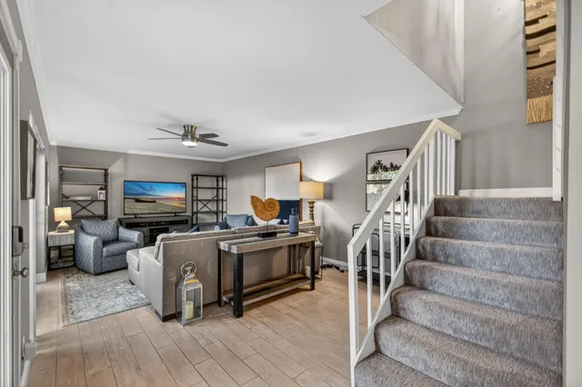 an aerial view of residential house with outdoor space