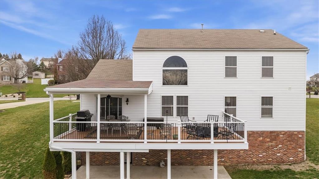 140 Cedar Ridge Drive Monaca, PA 15061 - Photo 29 of 34 a view of a house with wooden deck and furniture
