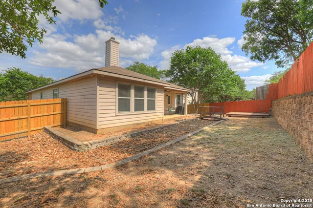 a backyard of a house