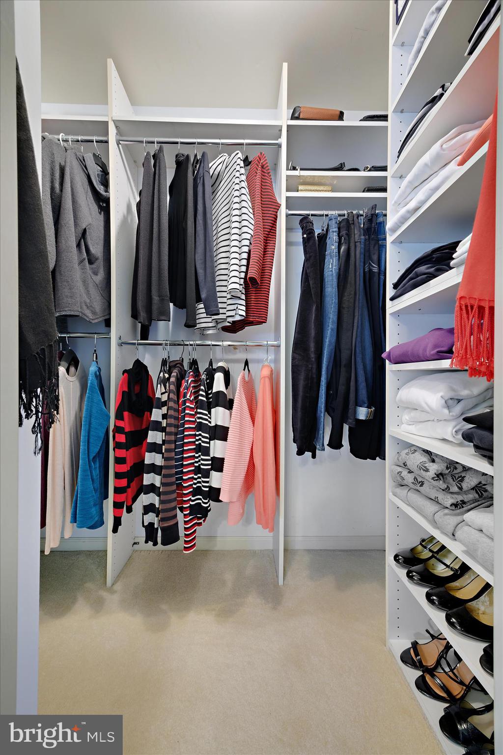 253 Milthorn Court Riva, MD 21140 - Photo 46 of 71 a view of walk in closet with clothes and shoes