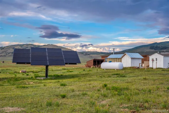 a view of an ocean and mountain