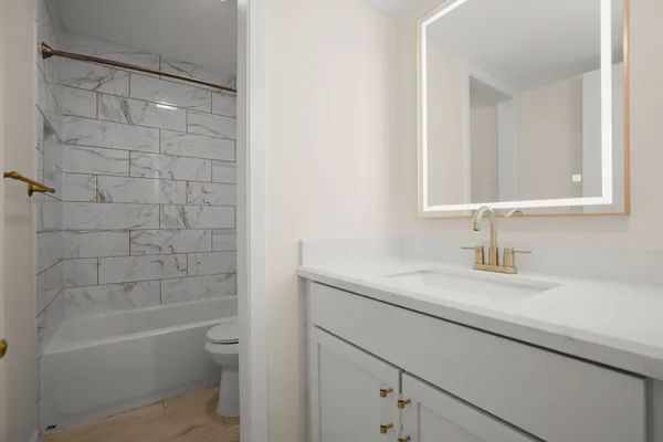 a view of an empty room