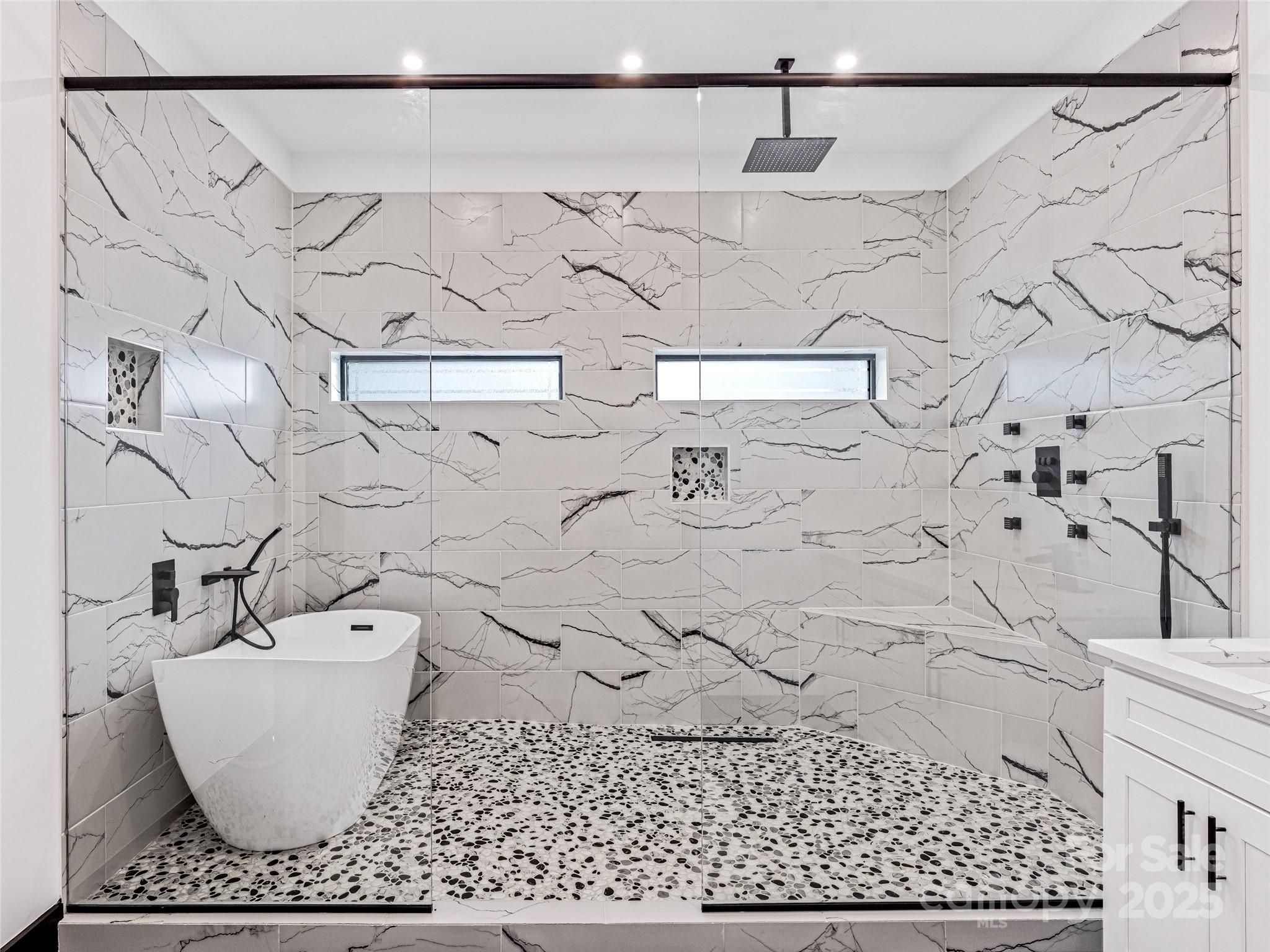 74 Jeranna Road Mills River, NC 28759 - Photo 11 of 42 a white and white shower curtain