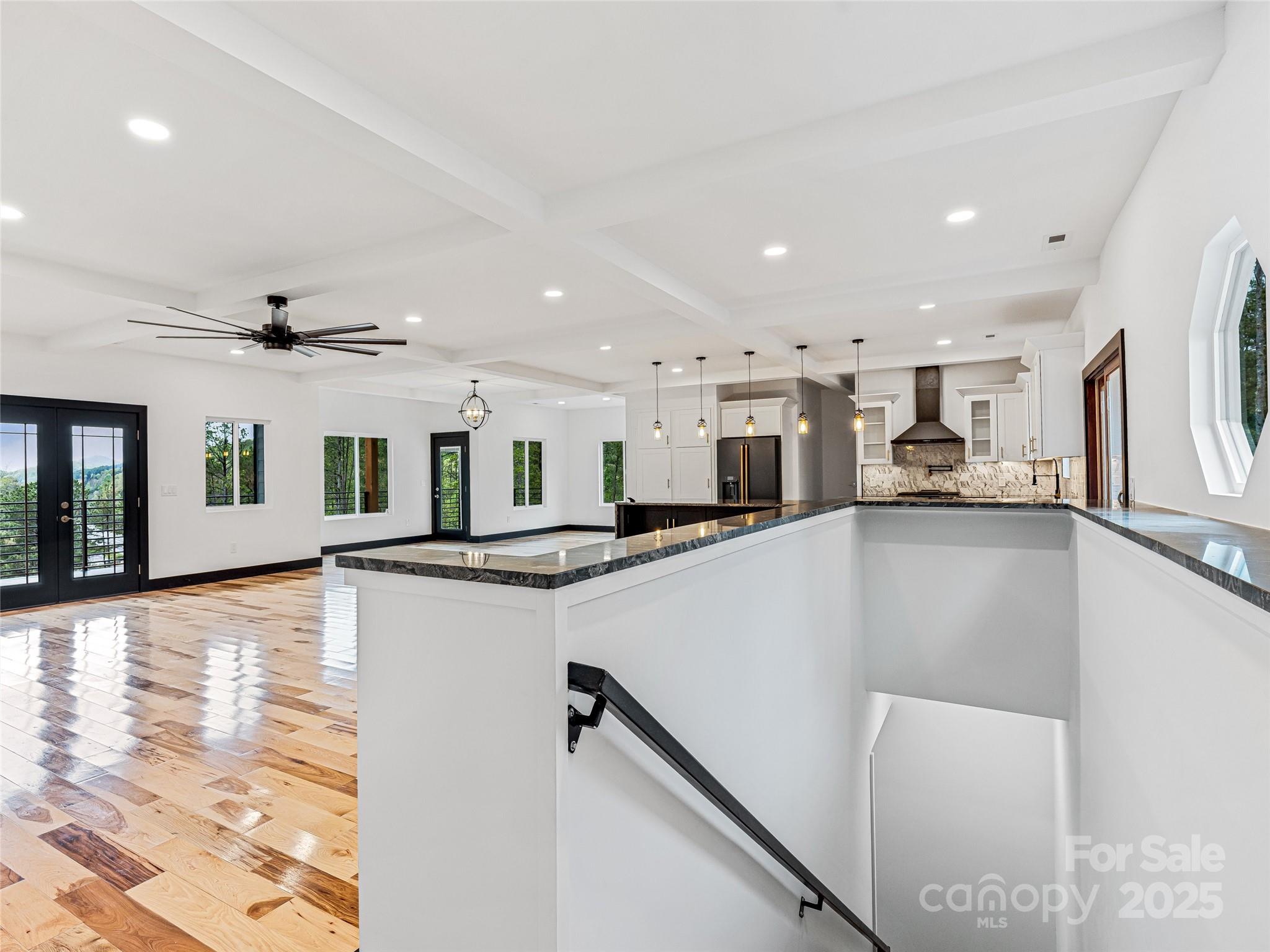 74 Jeranna Road Mills River, NC 28759 - Photo 17 of 42 a kitchen with stainless steel appliances granite countertop a refrigerator and a sink