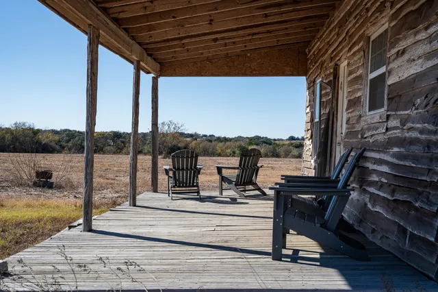 a view of a terrace with wooden floor