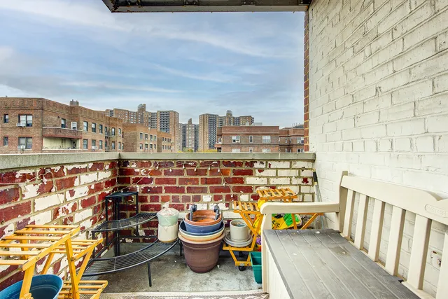 a view of city from balcony