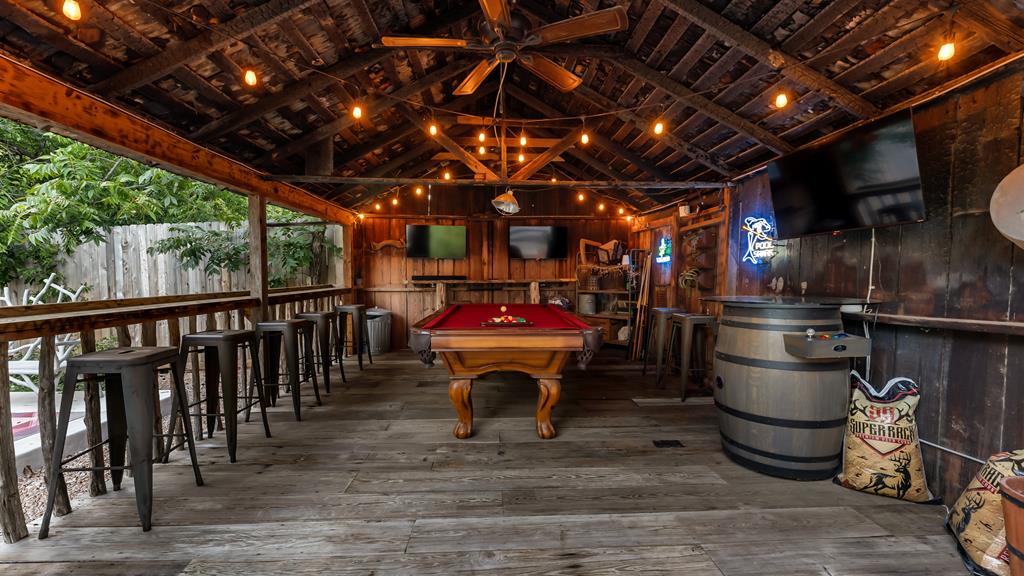 a view of a chairs in a patio