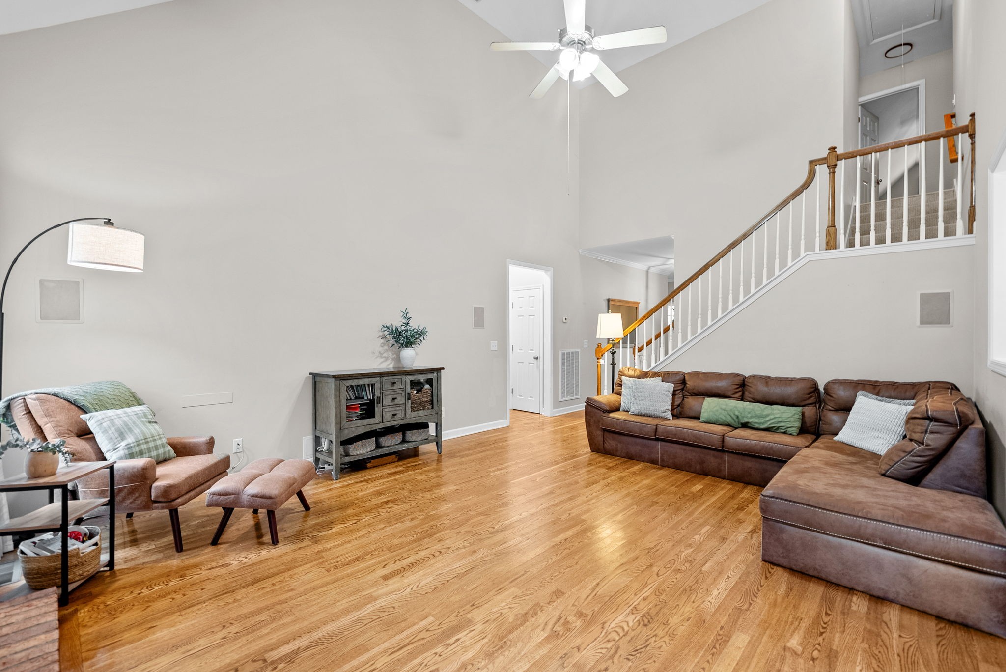 1161 Cynthia Lane Spring Hill, TN 37174 - Photo 5 of 42 a living room with furniture and a fireplace