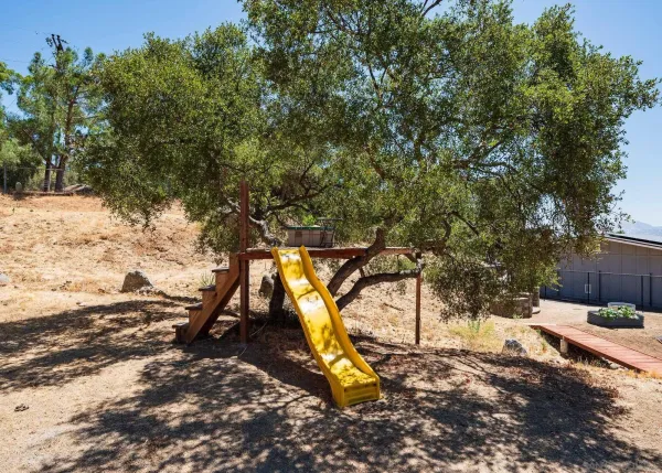 a view of outdoor space with seating