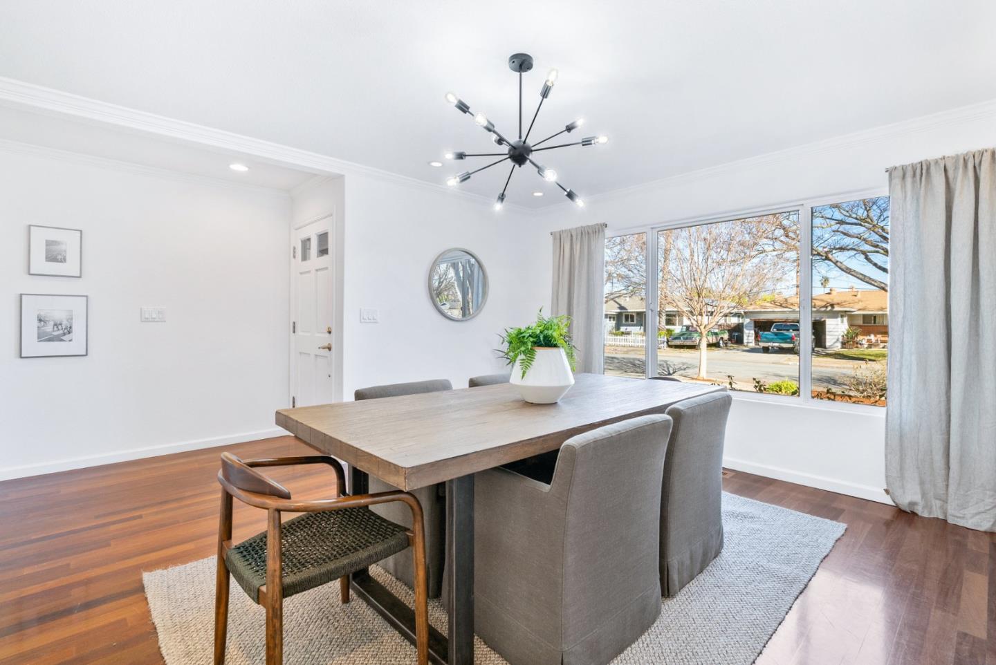 2167 Violet Way Campbell, CA 95008 - Photo 14 of 42 a view of a dining room with furniture window and wooden floor