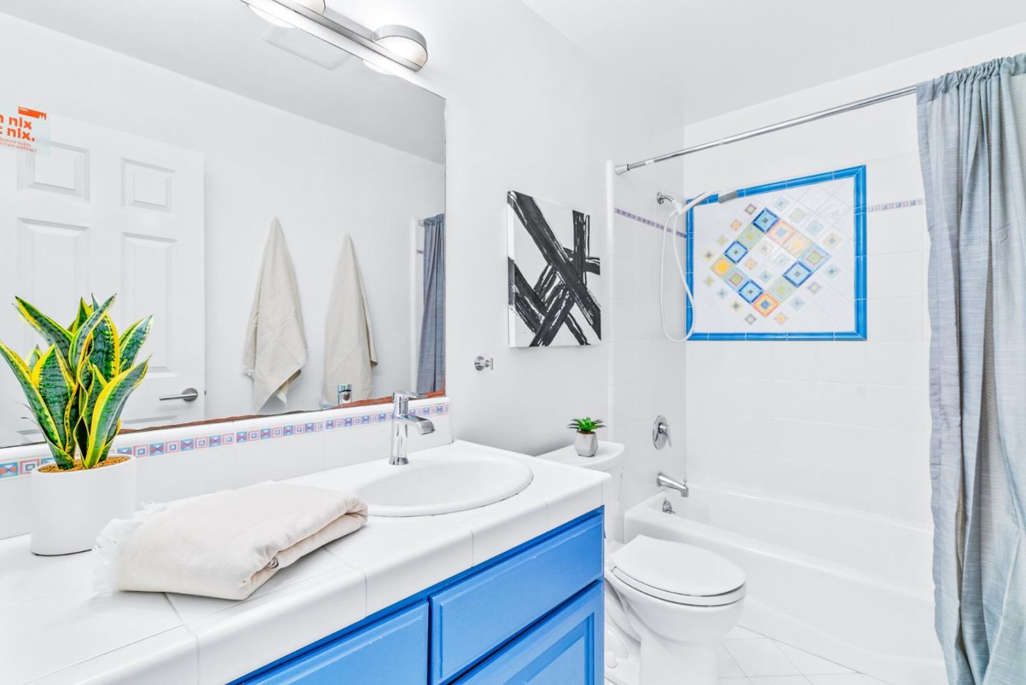 2167 Violet Way Campbell, CA 95008 - Photo 18 of 42 a bathroom with a granite countertop sink a toilet and a bathtub