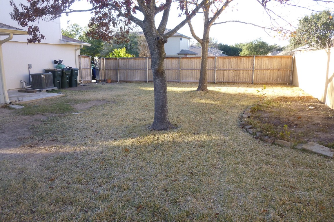 1016 Stacia's Way Pflugerville, TX 78660 - Photo 32 of 34 fenced backyard, mature trees