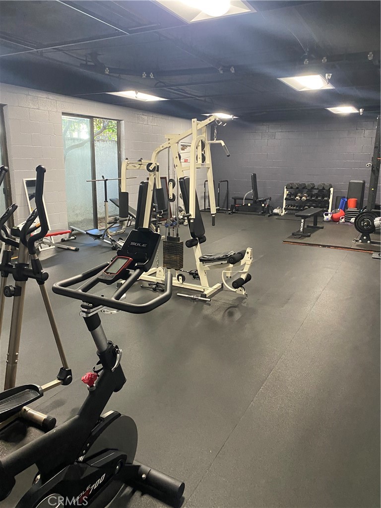 8105 Redlands Street, Unit 107 Playa del Rey, CA 90293 - Photo 42 of 43 a view of a room with gym equipment