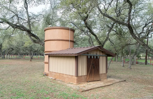 a view of backyard of house
