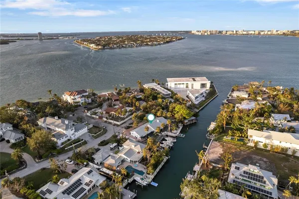 an aerial view of a city