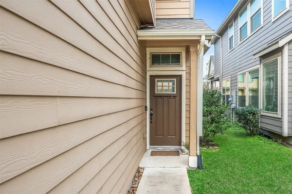 a view of front door of house