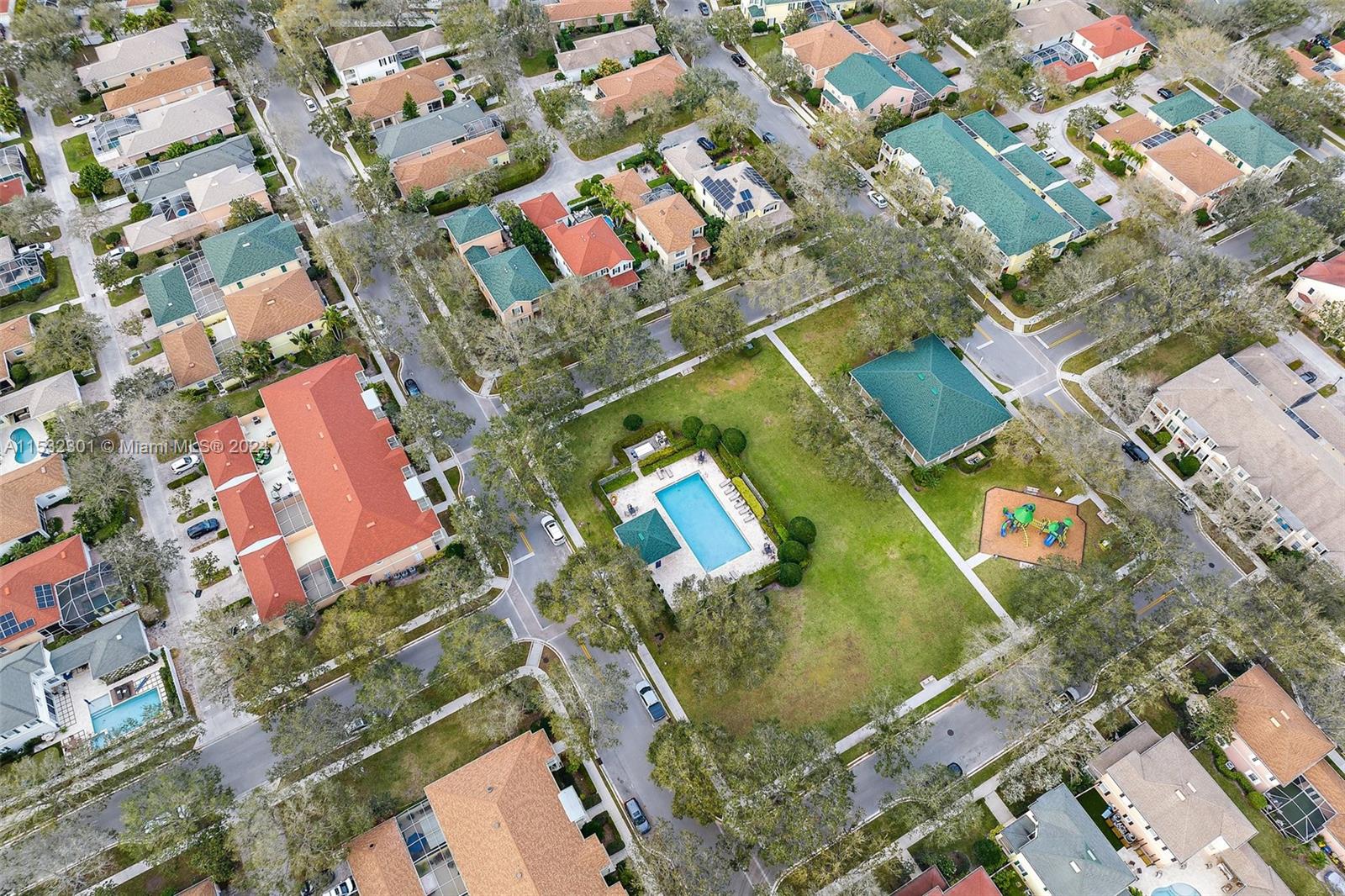 136 Milbridge Drive Jupiter, FL 33458 - Photo 8 of 50 an aerial view of a houses with yard