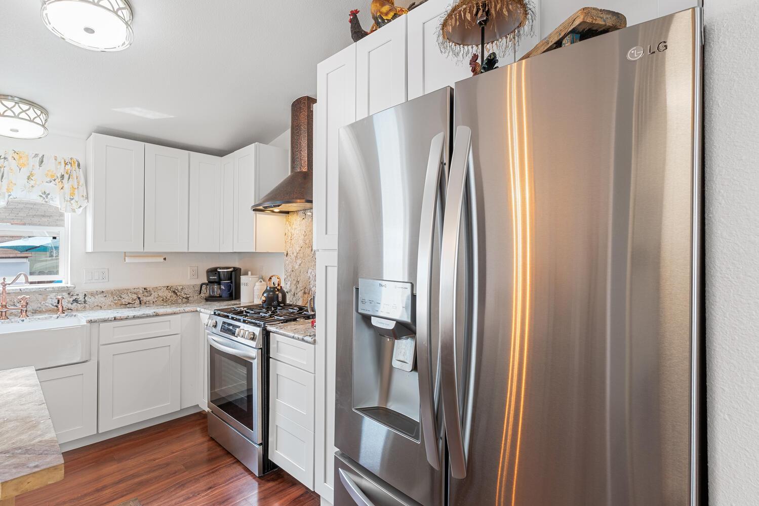 1400 West Marlette Street, Unit 45 Ione, CA 95640 - Photo 15 of 41 a kitchen with stainless steel appliances a refrigerator sink and cabinets
