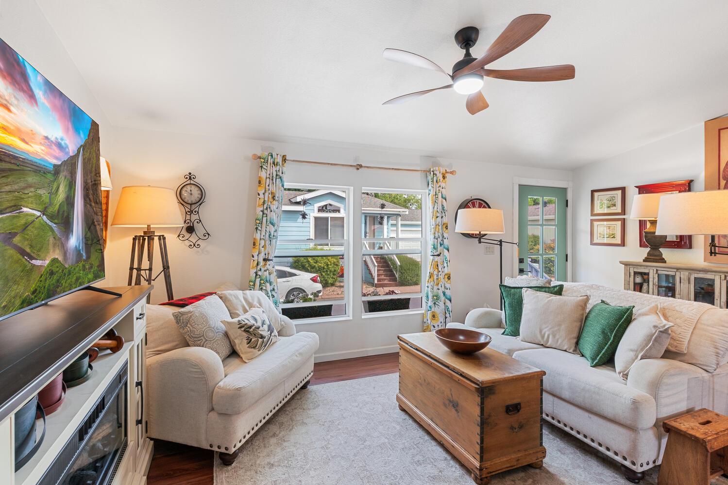 1400 West Marlette Street, Unit 45 Ione, CA 95640 - Photo 6 of 41 a living room with furniture ceiling fan and a rug