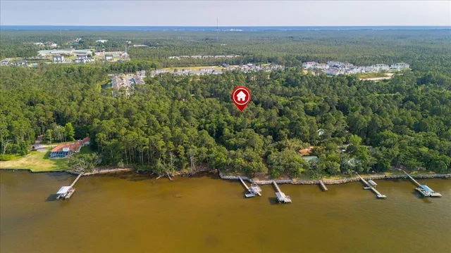 a view of a lake with a mountain