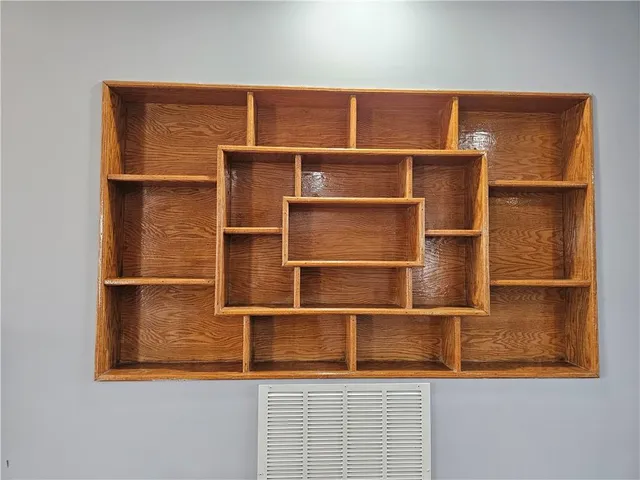 a close view of closet