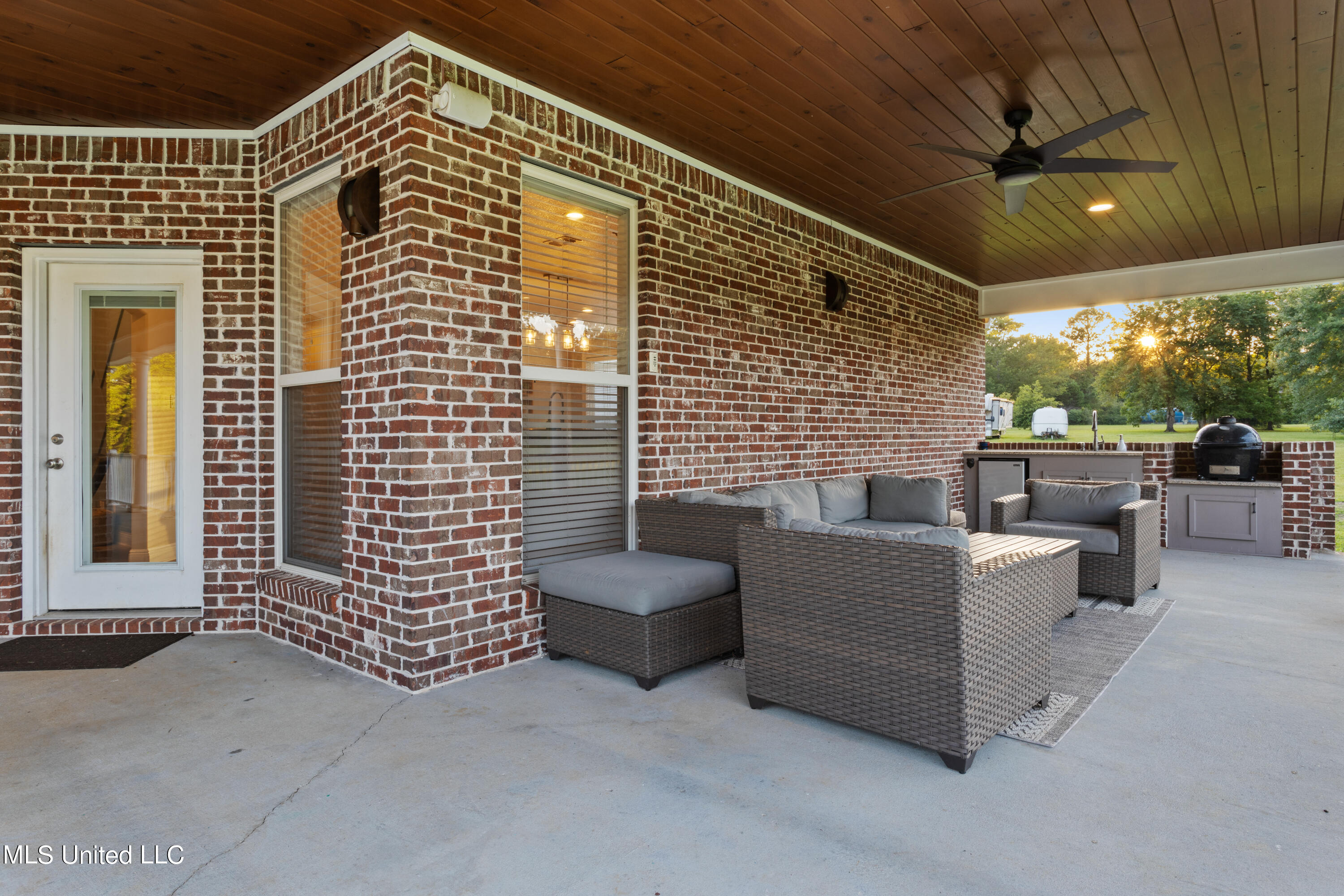 22386 Blackwell Farm Road Saucier, MS 39574 - Photo 46 of 84 Back patio and outdoor kitchen
