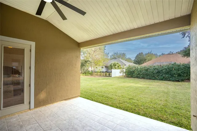 a view of an outdoor space and deck