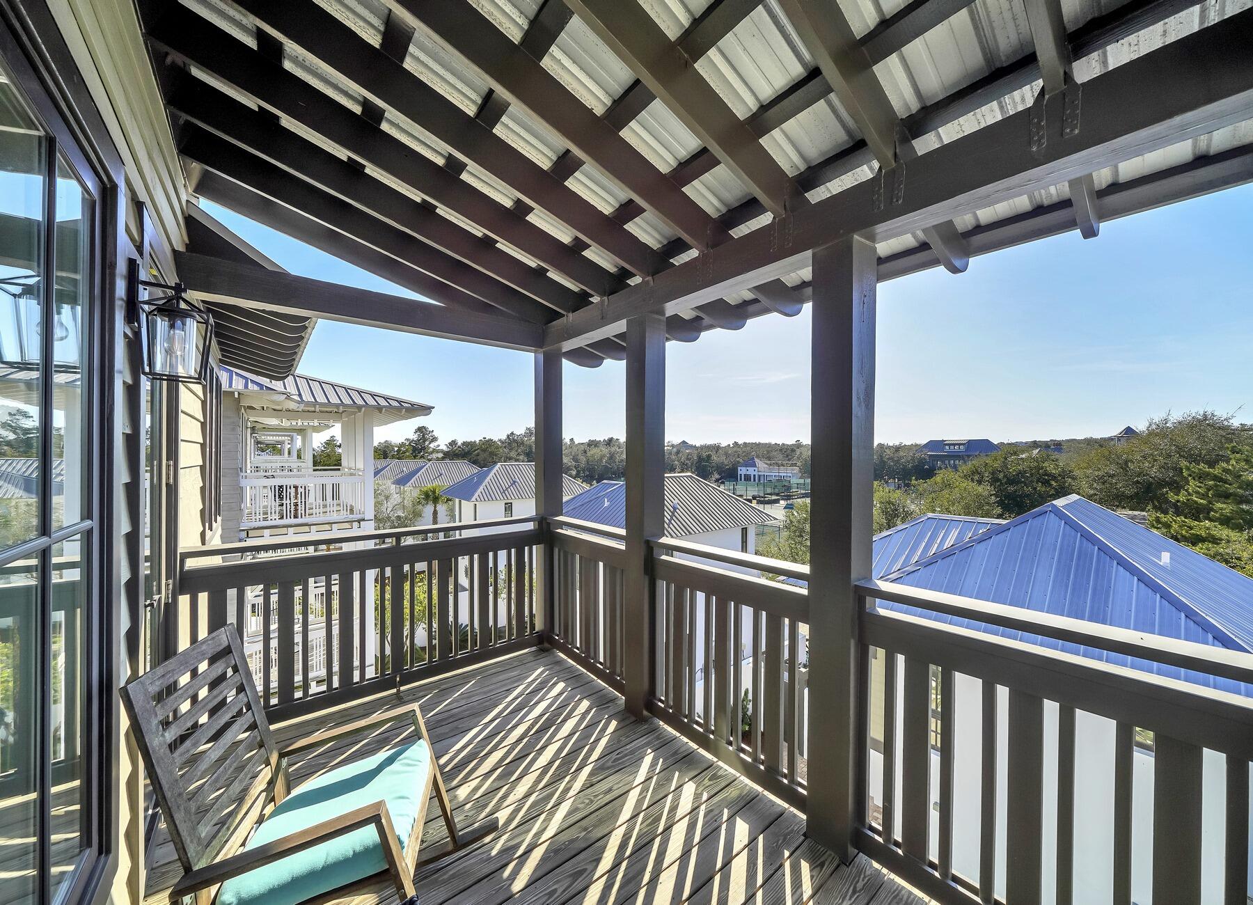 76 North Winston Ln Inlet Beach Inlet Beach, FL 32461 - Photo 15 of 69 a view of a balcony with wooden floor