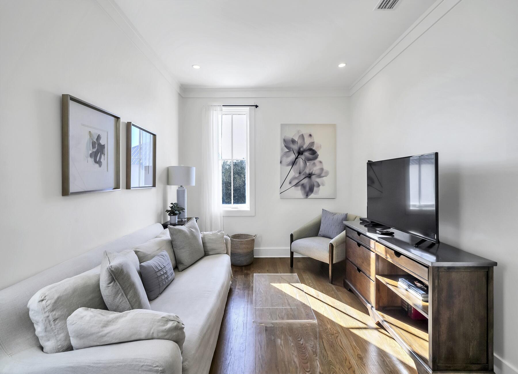 76 North Winston Ln Inlet Beach Inlet Beach, FL 32461 - Photo 37 of 69 a living room with furniture and a flat screen tv
