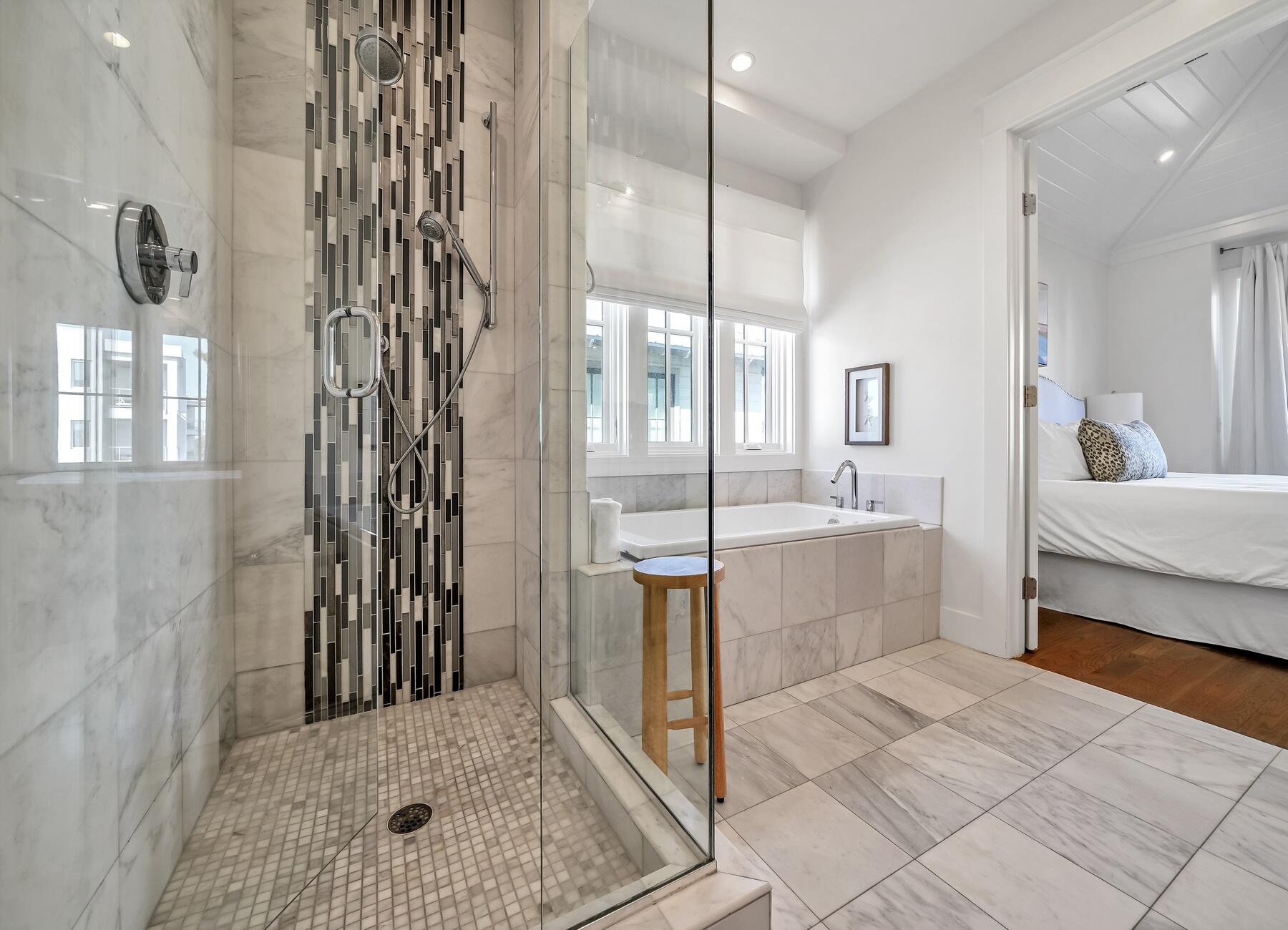 76 North Winston Ln Inlet Beach Inlet Beach, FL 32461 - Photo 46 of 69 a bathroom with a tub shower and sink