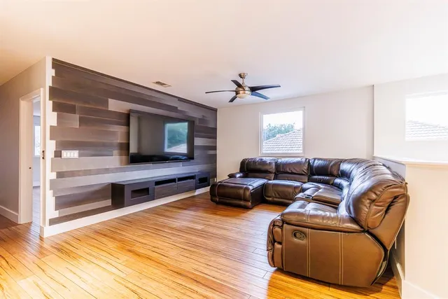 wooden floor in an empty room