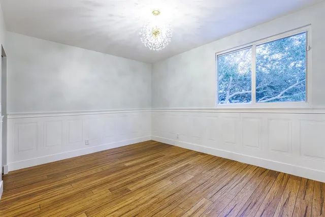 wooden floor in an empty room