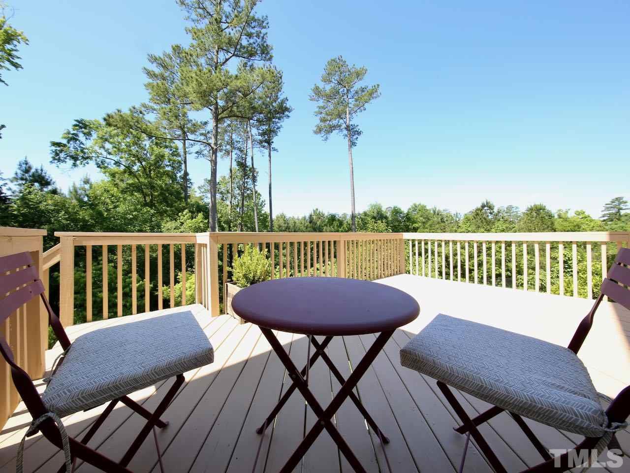 7780 Silver View Lane Raleigh, NC 27613 - Photo 22 of 30 You can almost see Dunnaway Pond through the trees from the back deck.