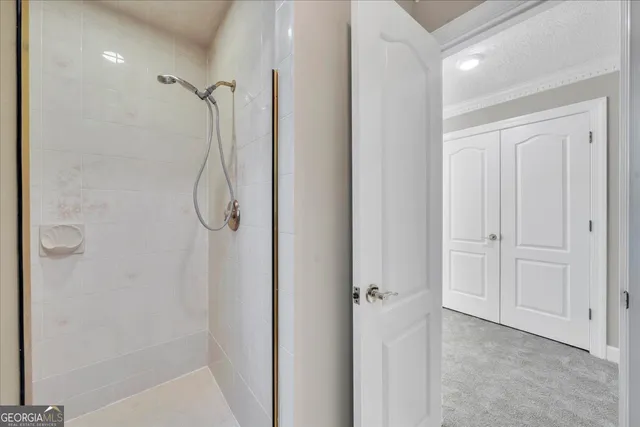 a bathroom with a sink vanity and a mirror