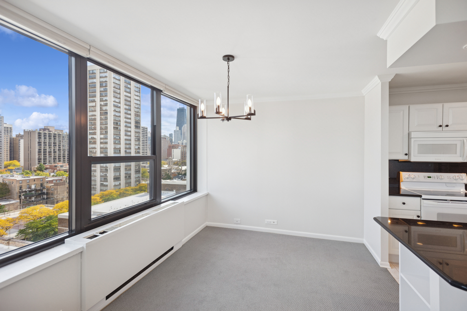 1560 North Sandburg Terrace, Unit 1412 Chicago, IL 60610 - Photo 4 of 16 a view of a kitchen with appliances and cabinets