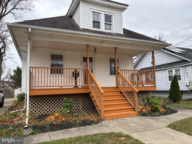 front view of a house with a door