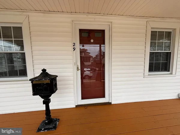 a view of a door of the house