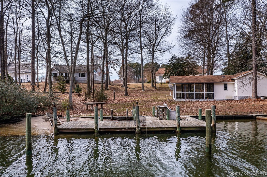 1243 Fox Point Road Reedville, VA 22539 - Photo 14 of 44 Dock area with a water view