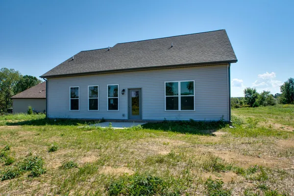 a backyard of a house