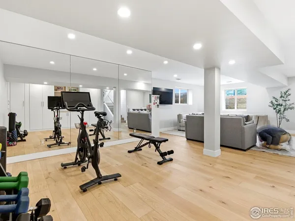 a outdoor view with a sitting space